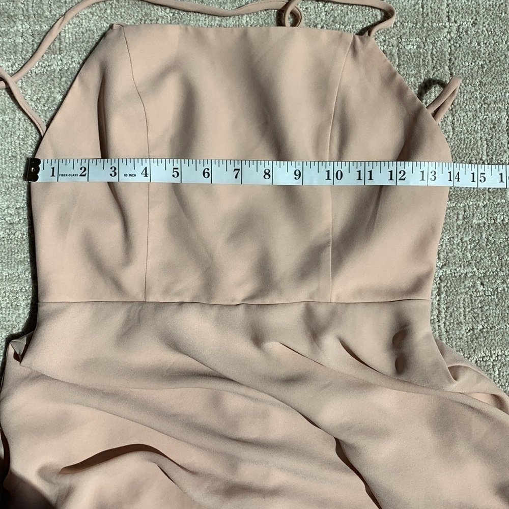SHOW Me Your Mumu Blush Pink Calypso Ruffle Strappy Bridesmaid Dress Gown Small - Picture 8 of 12